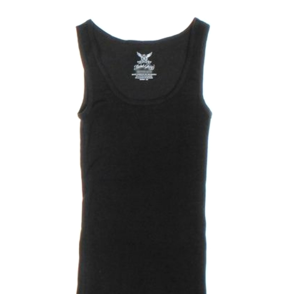 Faded glory cropped black cami/tank - Picture 1 of 15